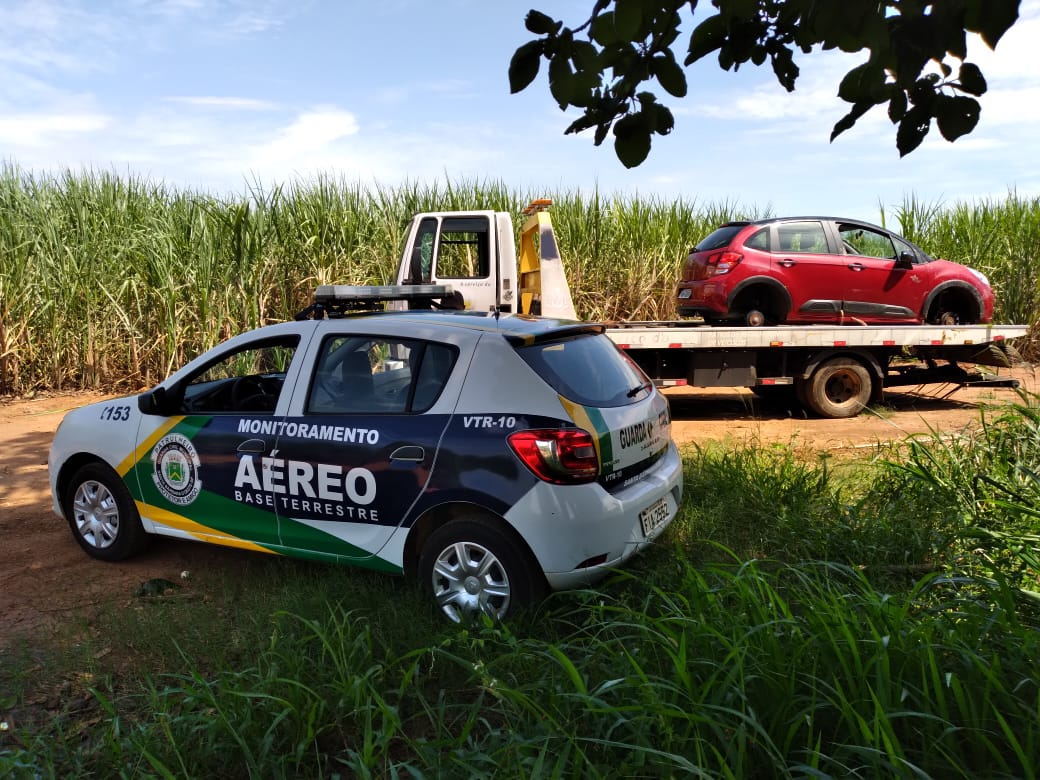 Veículo localizado (Foto: Guarda Municipal)